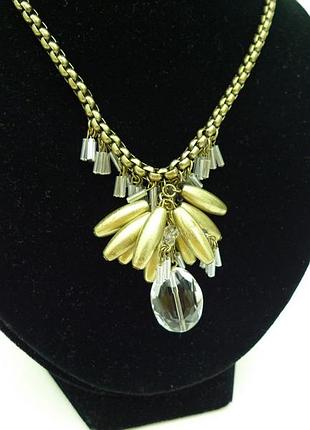 Підвіска, кольє, на великій ланцюжку, біжутерія.