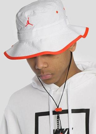 Панама летняя мужская jordan оригинал! чоловіча панамка від сонця, jamp men, nike білого кольору. кепка, капелюх унісекс, unisex