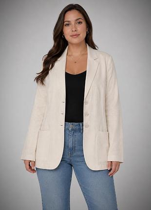 Стильный льняной пиджак блайзер marks spencer