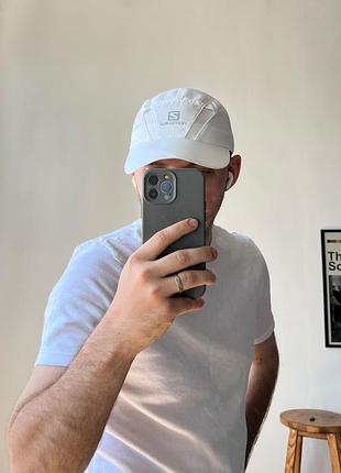 Кепка salomon reflective run running white cap l/xl