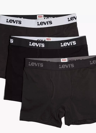 Труси-боксери levi’s boxer briefs black / боксери левіс чорні | оригінал | s