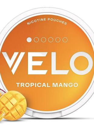 Velo tropical mango никотиновые подушечки безтабачные
