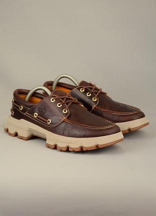 Топсайдери timberland tbl originals ultra 3-eye туфлі мокасини корчичневі шкіряні чоловічі взуття оригінал 41 р/26.5 см  clarks sebago sperry boss
