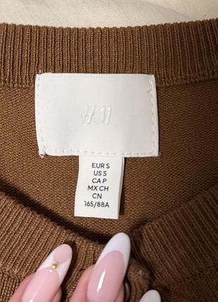 Коричневий светр h&m. 4