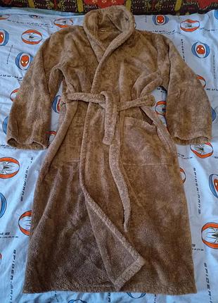 Хлопковый махровый халат, унисекс, over size, yana Салат, bulgaria, p. xl - xxl