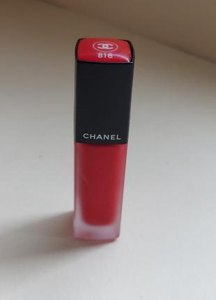 Рідка помада для губ від chanel rouge allure ink fusion 818