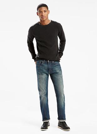 Мужские джинсы levi's 505 regular fit 005051064 – классический синий цвет cash, комфортный стрейч-деним. оригинал.
