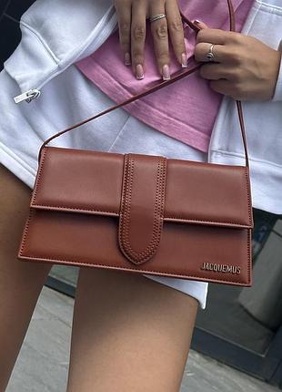 Сумка jacquemus le grand bambino brown