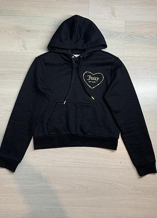Жіноче вкорочене худі juicy couture оригінал бавовна м’яке стильне базове кроп худі світшот розмір s / ua 42–44 чудовий стан