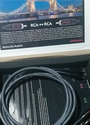 Audioquest tower, (original), 2rca →2rca, 2м, межблочный кабель