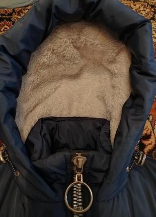 Зимняя куртка-пальто 7-8 лет5 фото