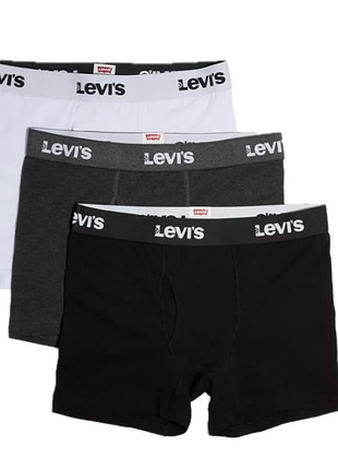 Трусы-боксеры levi’s boxer briefs white / боксеры левис белые | оригинал | s, m