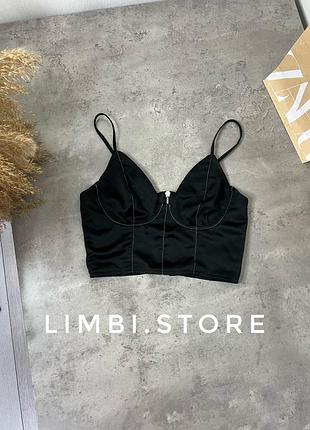 🌷атласний корсетний топ сатиновий атласный сатиновый топ missguided