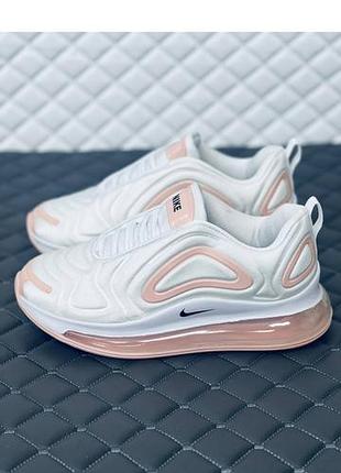 Кросівки nike air max 720 white-nude nylon!