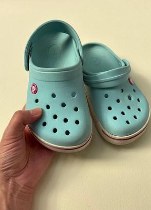 Кроксы crocs блакитний колір