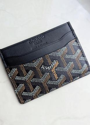 Картхолдер goyard black & brown