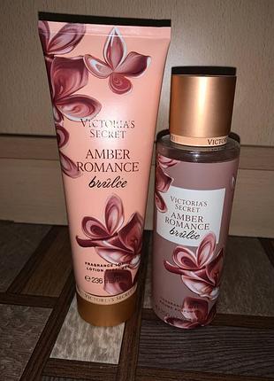 Victoria's secret mist спрей лосьйон amber romance brulee