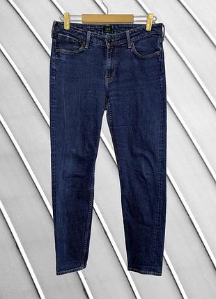 Жіночі джинси lee slim fit m l оригінал лі стан ідеал сині стрейчеві тягнуться звужені слім фіт базові денім класичні 46 48