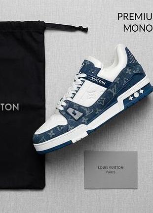 Чоловічі кросівки louis vuitton lv trainer blue 41/45 розмір