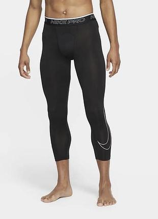 Чоловічі лосіни nike pro men's dri fit 3/4 tights