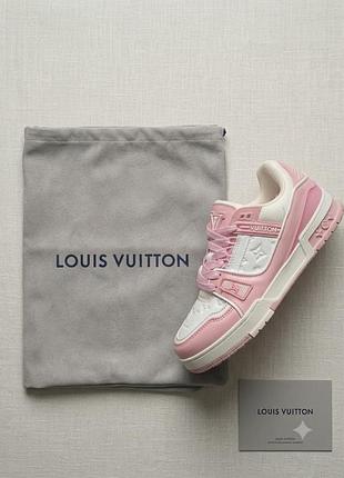 Жіночі кросівки louis vuitton lv trainer pink 36/41 розмір