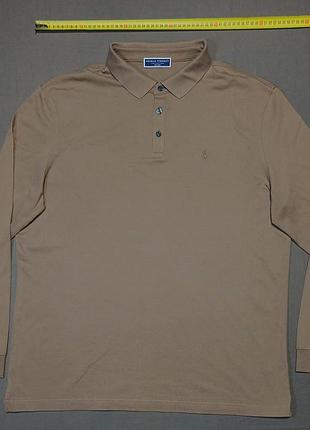 Плечі 52 см charles tyrwhitt size xl колір мідний   поло з довгим рукавом   96% cotton 4% elastane