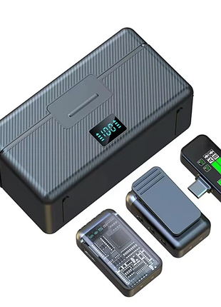 Бездротовий петличний мікрофон fengmang ks08, type-c/iphone, кейс заряджання, 25-50 м