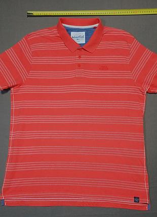 Плечі 49 см weird fish size xlarge   поло кольору лосось    100% cotton гудзики брендовані