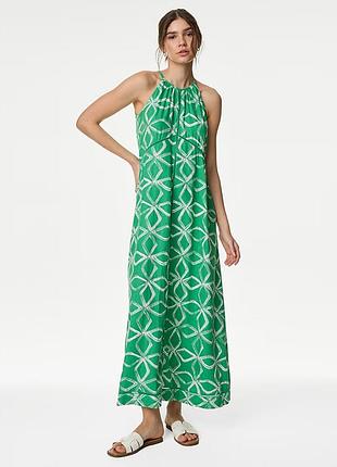 Льняное платье m&amp;s