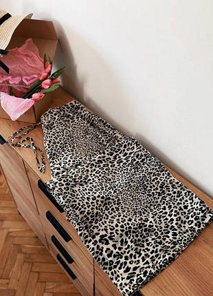Легкі , прямі широкі брюки в лео принт 🤍🐆