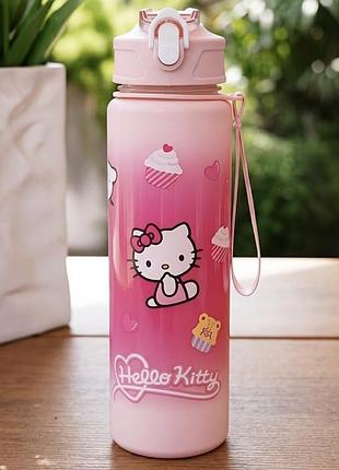 Дитяча пляшка для води бутылочка для воды hello kitty