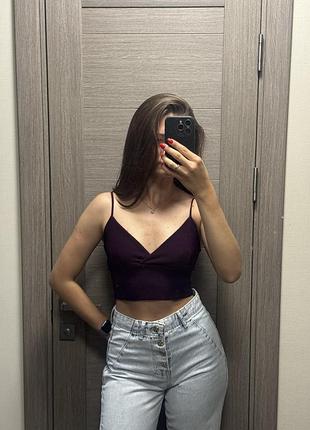 Топ жіночий miss selfridge, розмір eur 36 (s), сливовий