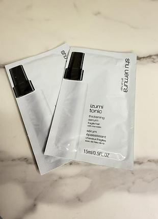 Shu uemura izumi tonic сироватка для волосся для зміцнення та блиску волосся 15ml