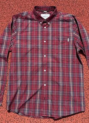 Мужская рубашка carhartt baldwin long sleeved shirt cranberry Альп