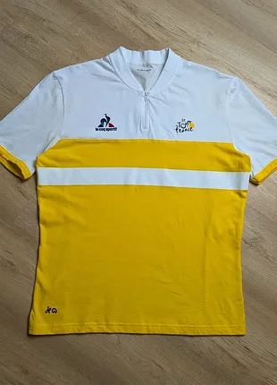 Le coq sportif tour de UN джерси xl бело-желтая оригинал