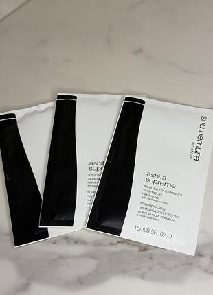Shu uemura ashita supreme зміцнюючий та відновлюючий шампунь 15ml