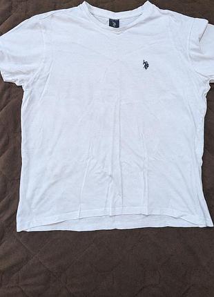 Футболка ralph lauren, u. s. polo assn., біла, м