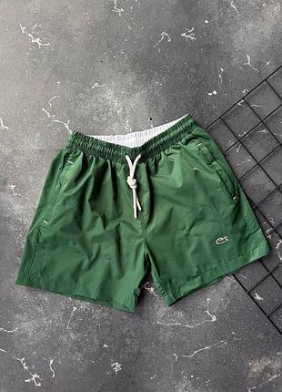 Шорти пляжні зелені lacoste green! шорти чоловічі плащівка! шорты мужские пляжные из плащевки! премиум качество! размеры s-3xl!