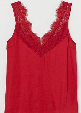 Топ женский h&amp;m красный 42 р.