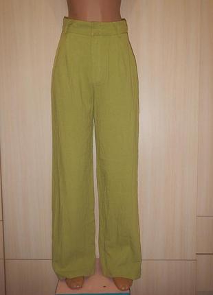 Брюки с льном in the style p.xs(34) хлопок лен