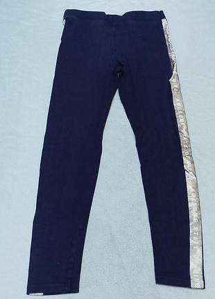 Легінси marks&amp;spencer з голографічними лампасами 134-140р 8038 т