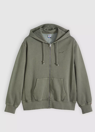 Худи зип levi’s authentic full zip garment dye hoodie / левис мужское худи на молнии | оригинал | m, l