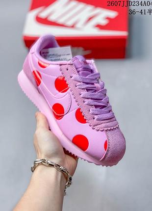 Рожеві nike cortez polka dot light під замовлення