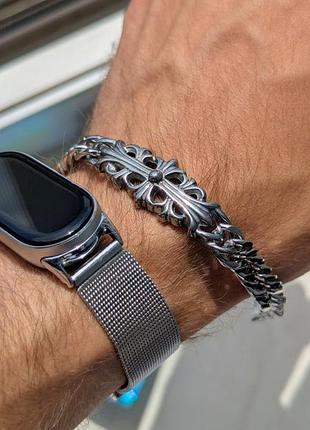 Браслет chrome hearts silver slim bm