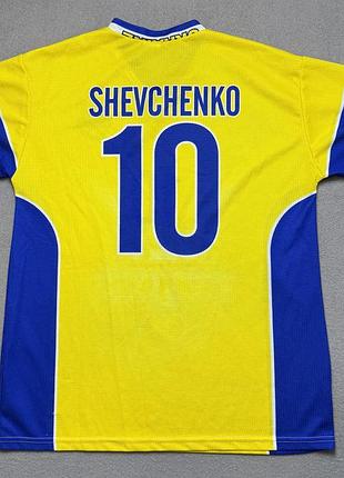 Вінтажна футбольна джерсі шевченко 10 ретро футболка україна сувенірна xl