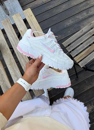 Nike p-6000 white pink