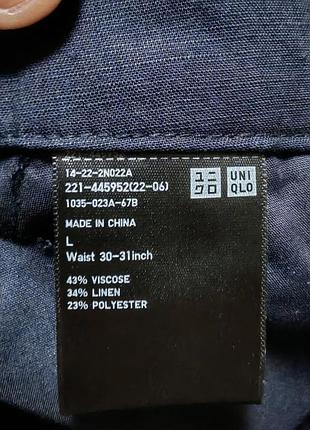 Шорты на основе льна от японского бренда uniqlo р 31-32 7