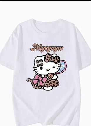 Бавовняна футболка hello ketty,розмір 110