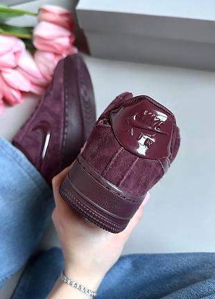 Nike air force low 1 '07 w burgundy crush 3