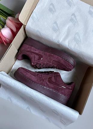 Nike air force low 1 '07 w burgundy crush 4